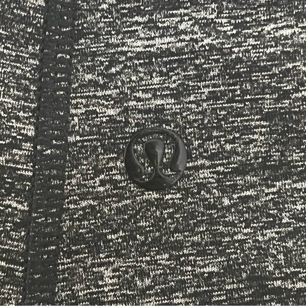 Lululemon If You're Lucky Tank Heathered Black Size Small Mesh Inserts *Pls Read - Picture 11 of 12